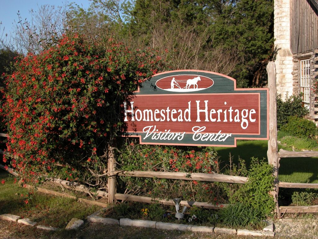 The sign outside Homestead Heritage